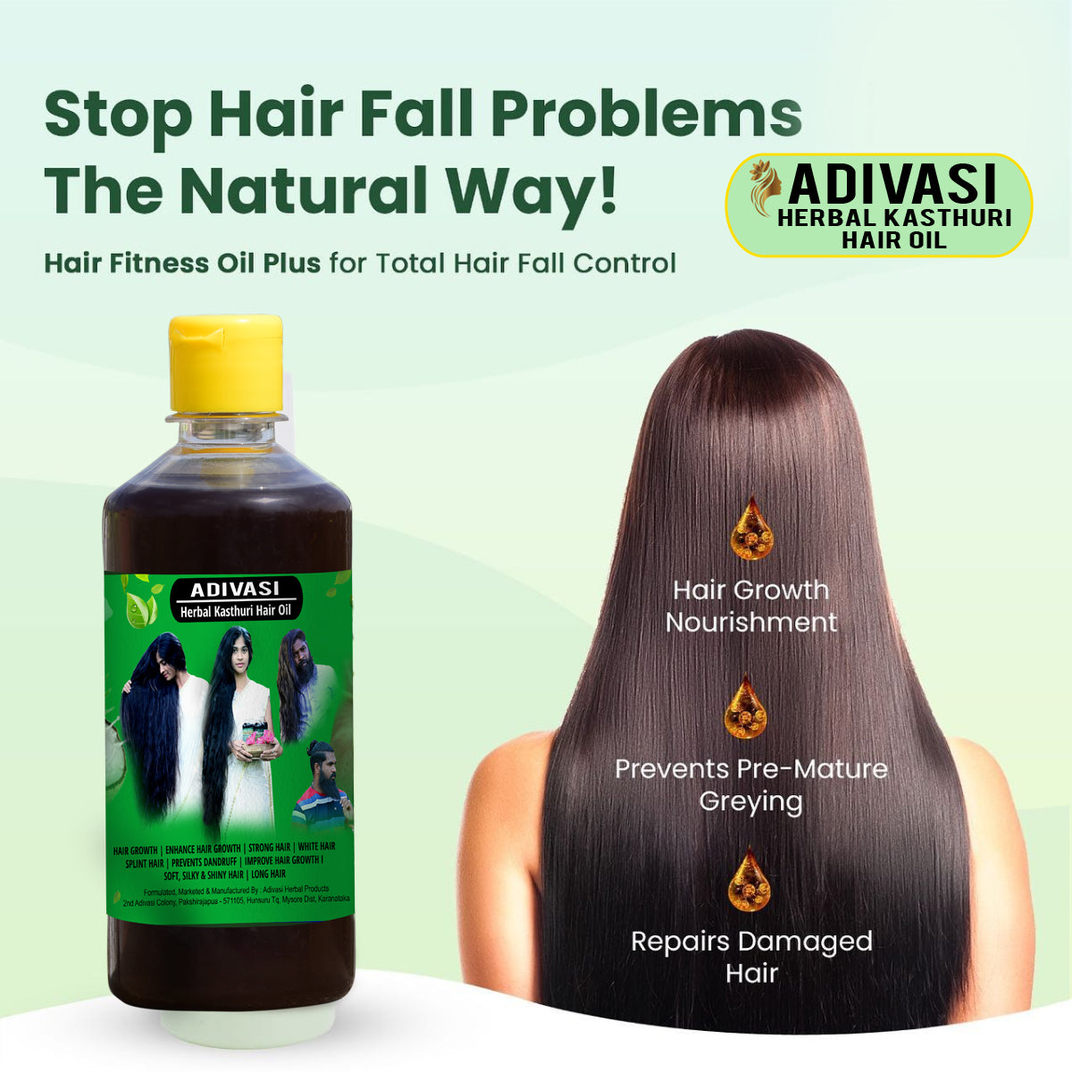 Adivasi Kasthuri Herbal Hair Care