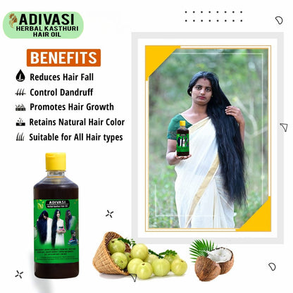 Adivas Kasturi Herbal Hair Oil 1000ml