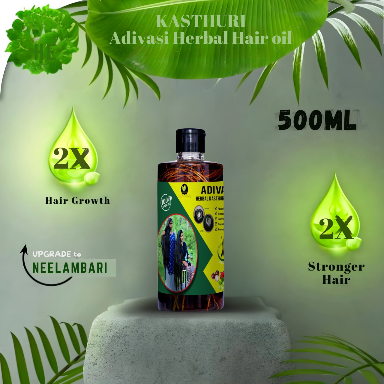 Adivasi Kasturi Herbal Hair Care 500ml